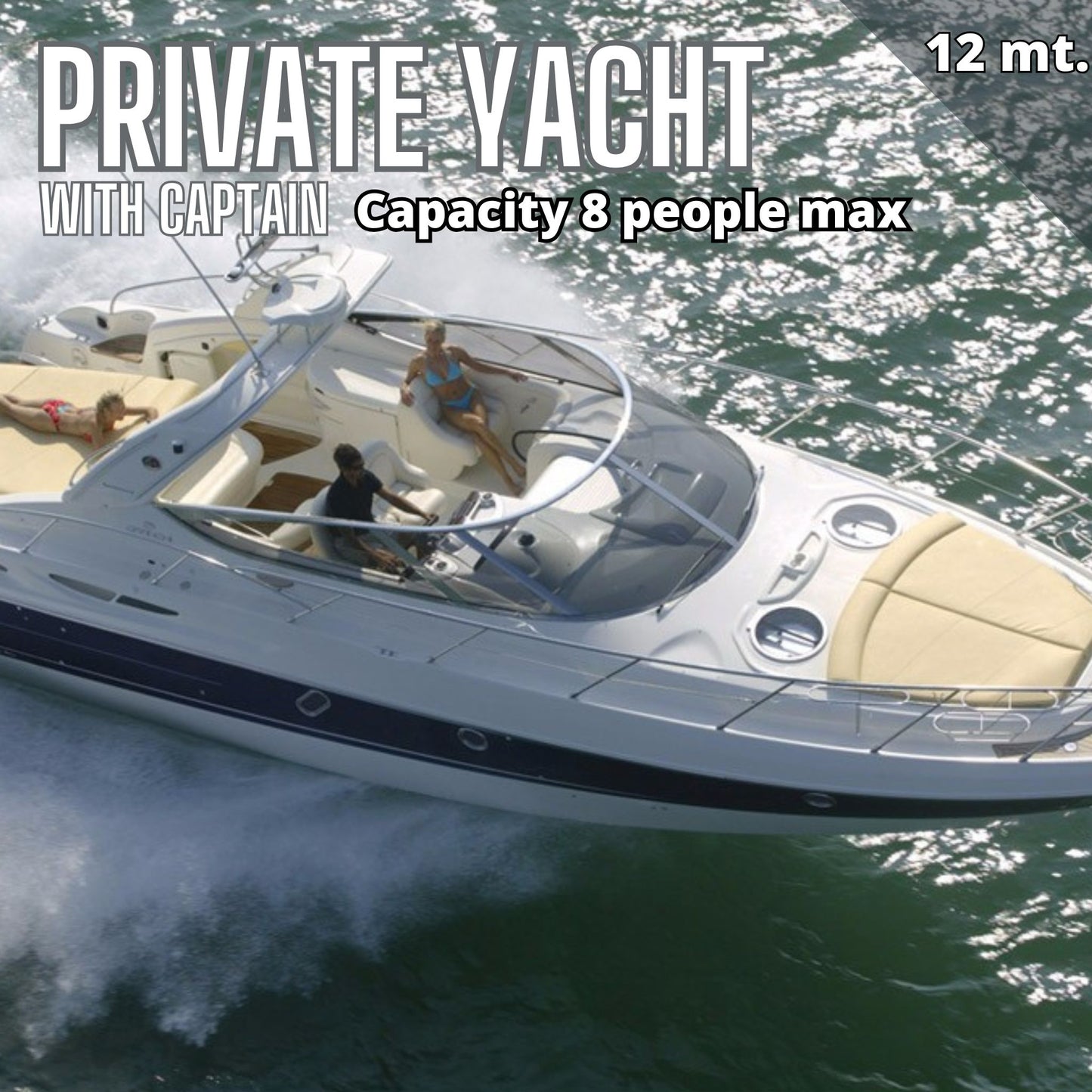 boat rental gran canaria - image of the sunkiss going fast