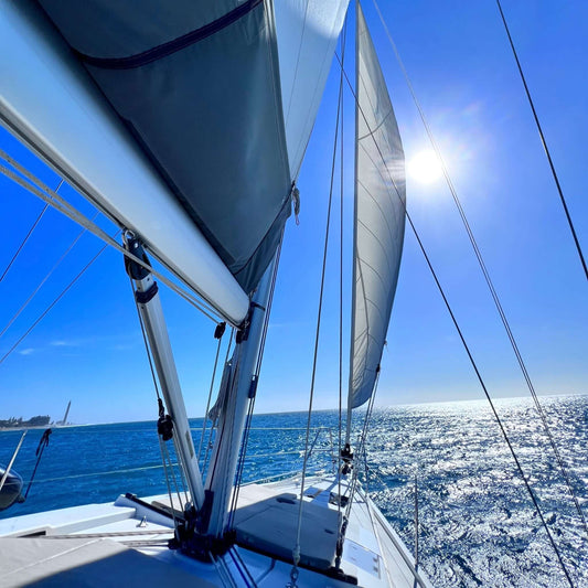 sailing boat private charter gran canaria - sailing to the sunset