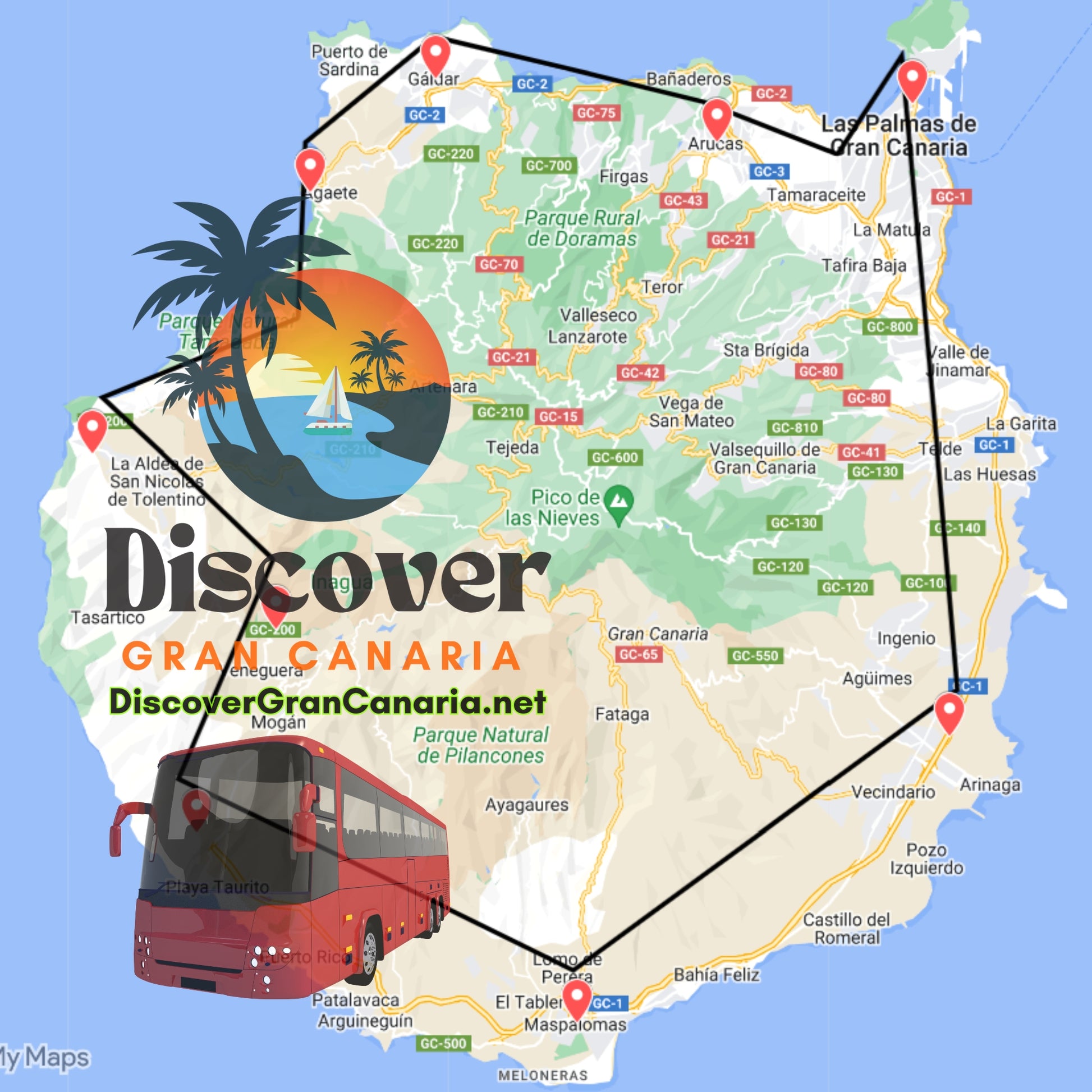 bus tour gran canaria - big island tour