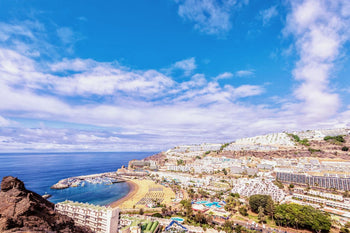 things to do puerto rico gran canaria, drone view of the village