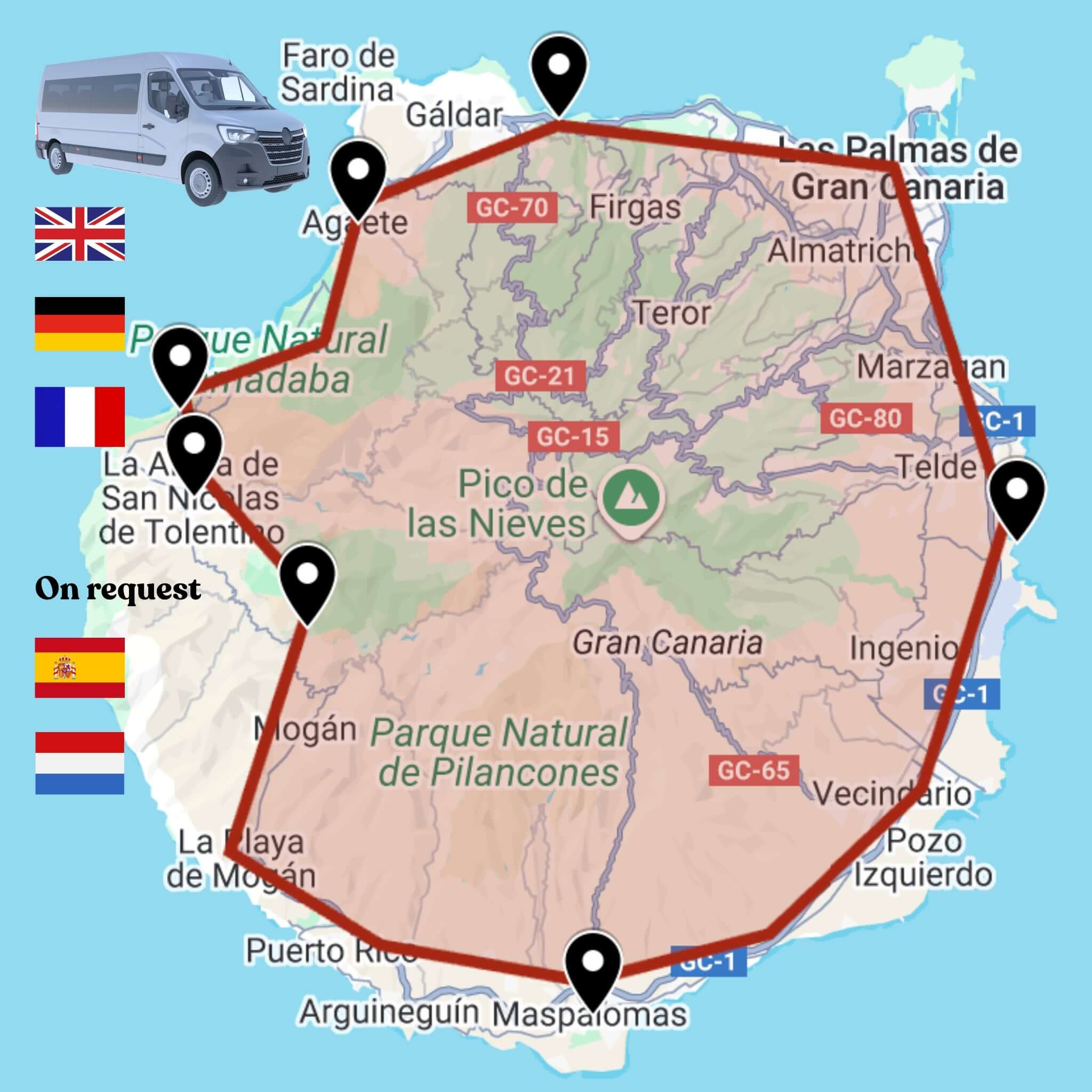 Toppa Ricamata Gran Canaria 8x5 Cm - Da Cucire O Stirare Su Vestiti, Borse, Zaini - Alta Qualità, Ideale Per Personalizzare