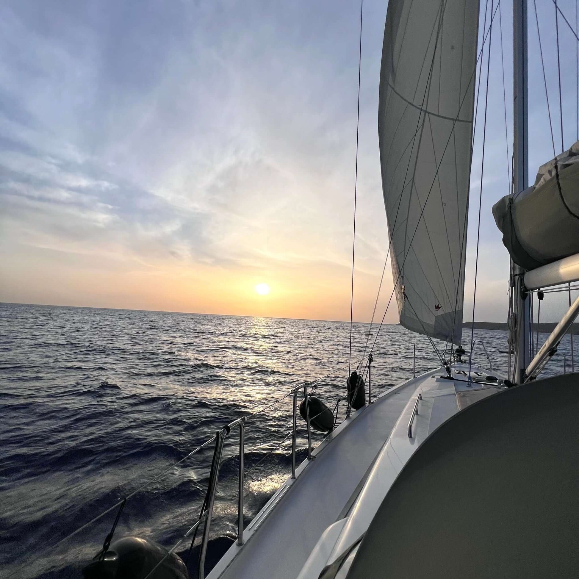 sunset cruise sailing boat