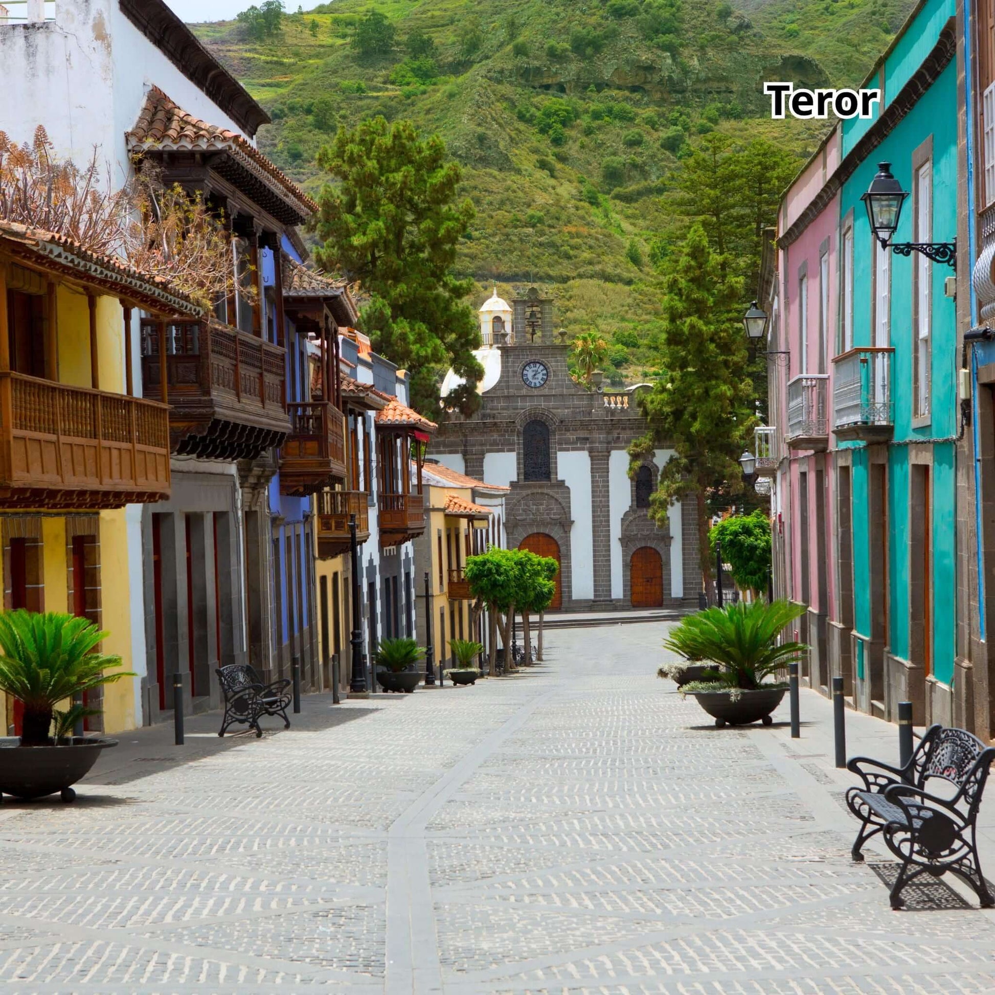 bus tour gran canaria - landscapes teror