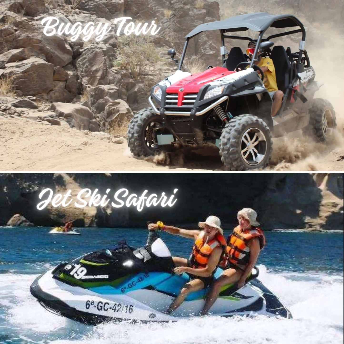 Combo #5 - Buggy Tour & Jet Ski Safari